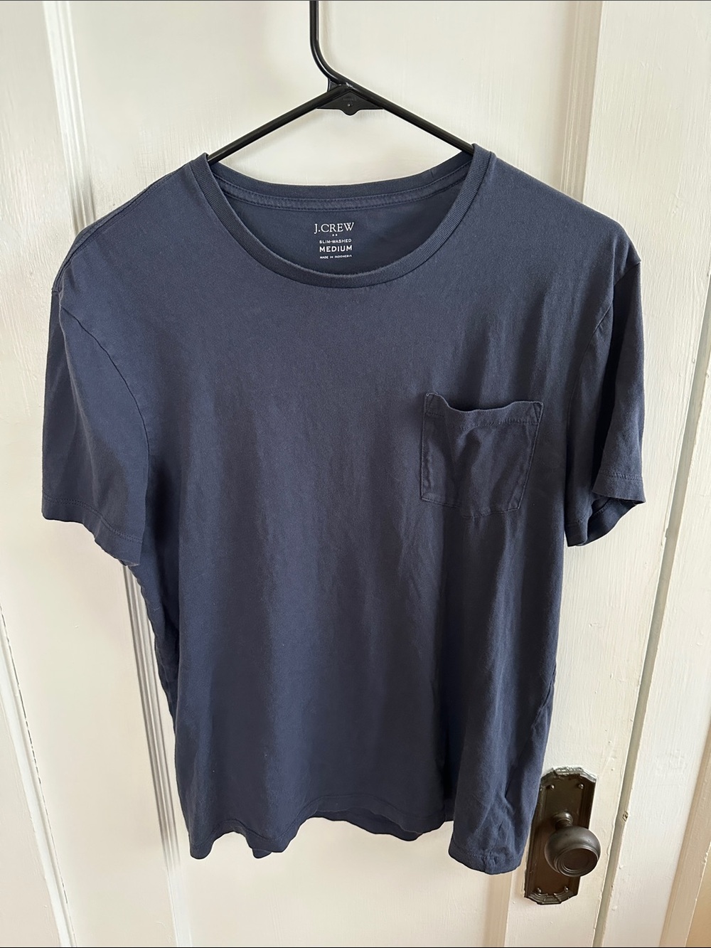 J. Crew Men's Navy Pocket Crew Tee
